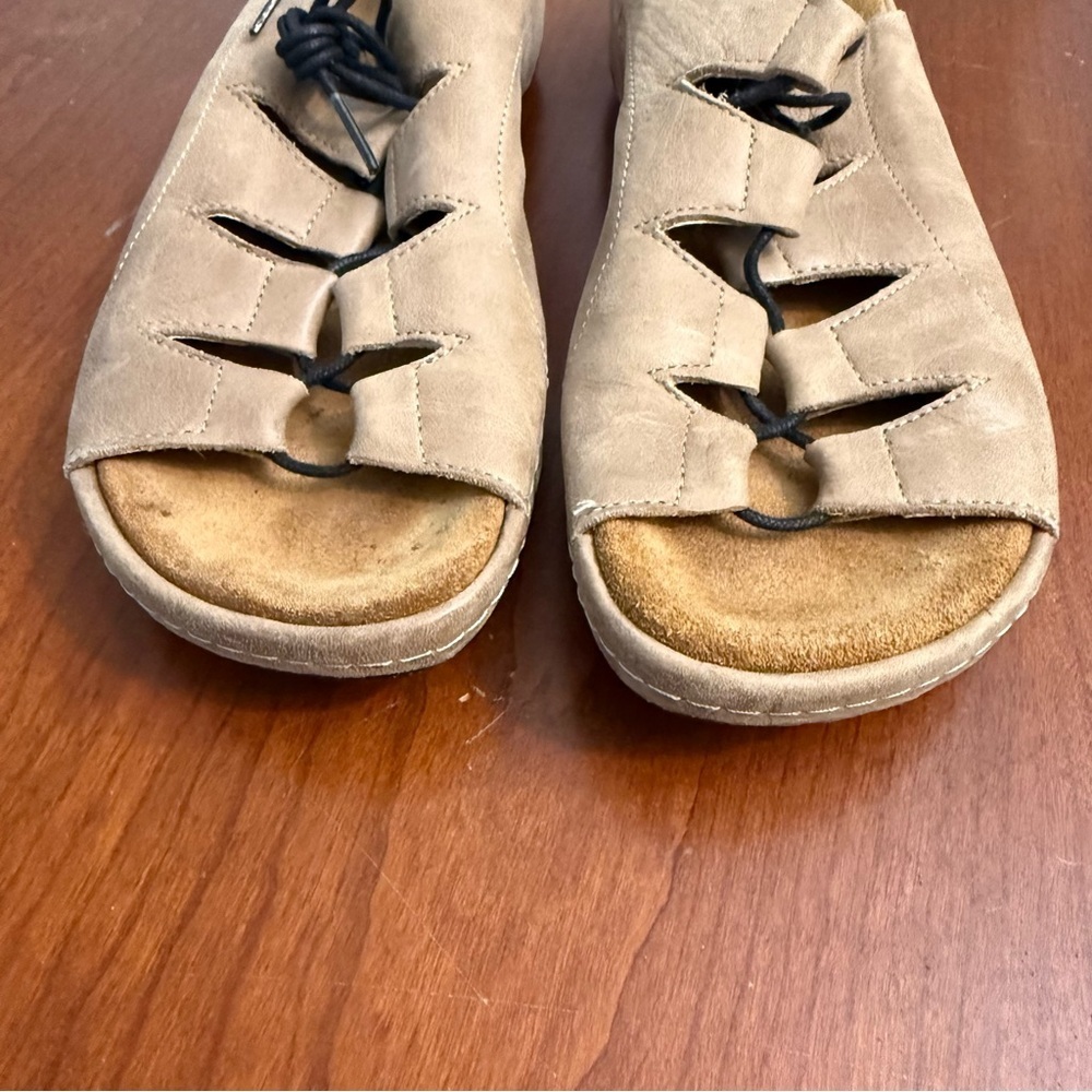 Women's Wolky Tan Leather Sandals size 39 - Picture 2 of 6